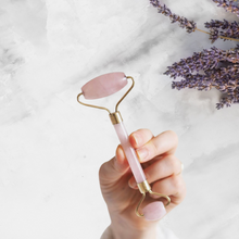 Load image into Gallery viewer, GENUINE Rose Quartz Face Roller