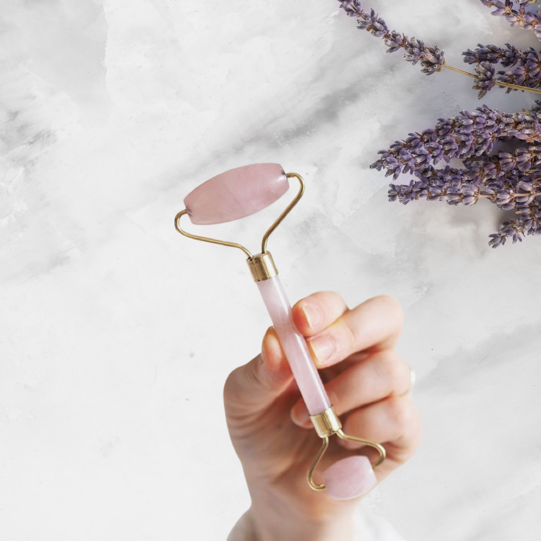 GENUINE Rose Quartz Face Roller